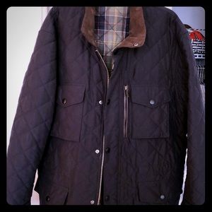 Men’s cotton quilted Barbour Barn jacket/ XL